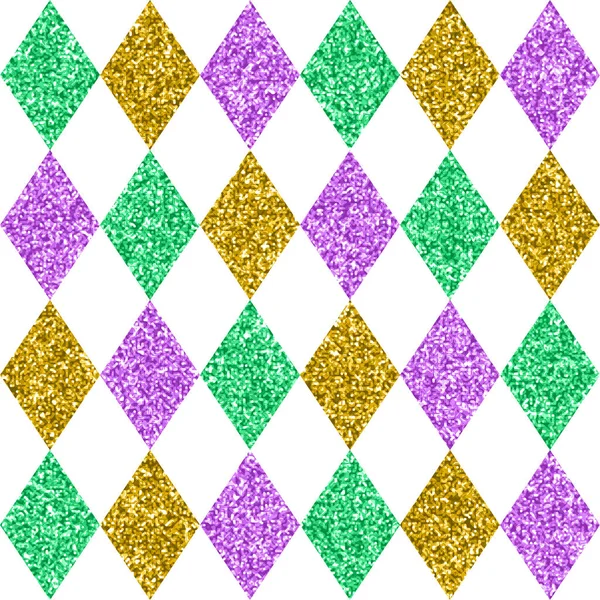 Mardi Gras Colors Seamless Pattern Design Texture Wallpapers Fabric Wrap — Stock Vector