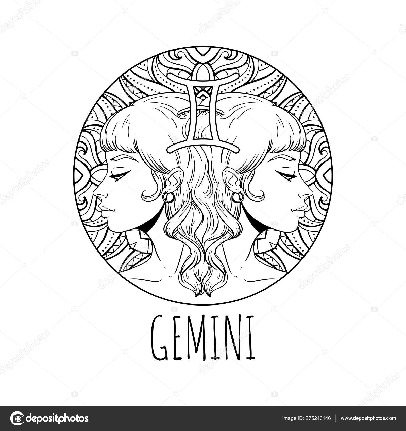 Gemini Coloring Book for Black Women: Adult Black Women Coloring Book,  Adult Coloring Book for Black Women, Beautiful Black Women Coloring Book