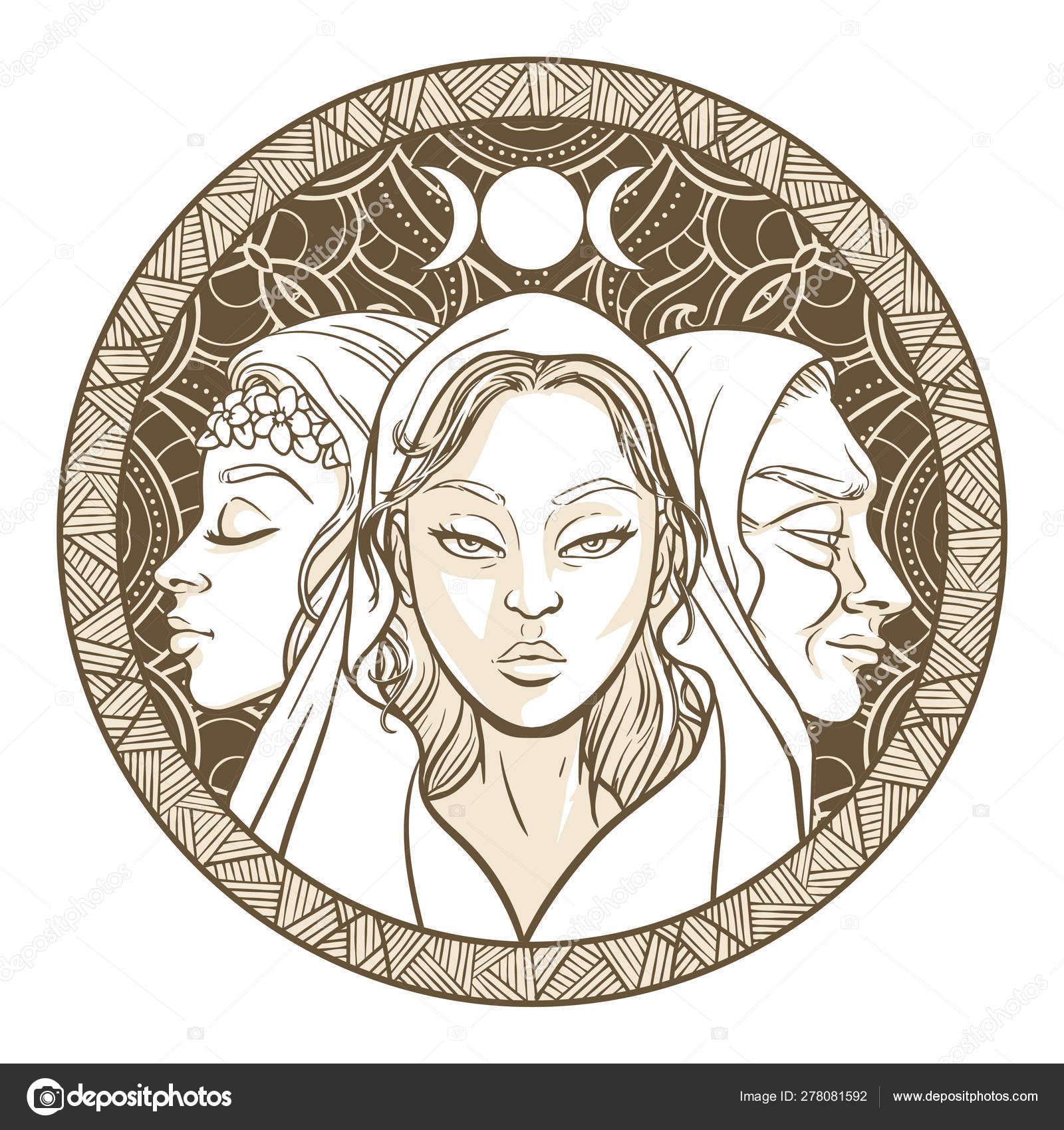 Maiden mother crone Vector Art Stock Images | Depositphotos Maiden mother crone Vector Art Stock Images | Depositphotos