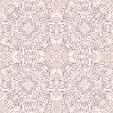 Açık renklerde soyut süs dikişsiz desen, kaleydosco