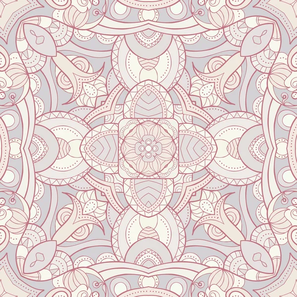 Abstrakt prydnads sömlösa mönster i ljusa färger, kaleidosco — Stock vektor