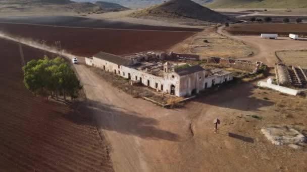 Cortijo Del Fraile Antiguo Cortijo Donde Ocurrieron Los Hechos Del — Vídeo de Stock