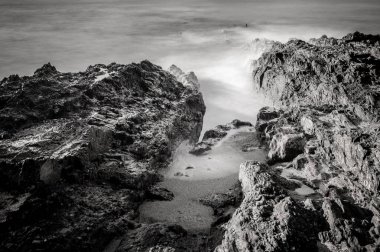 Uzun pozlama kayalarda