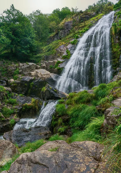 Cachoeira Belelle Neda Galiza Espanha — Fotografia de Stock