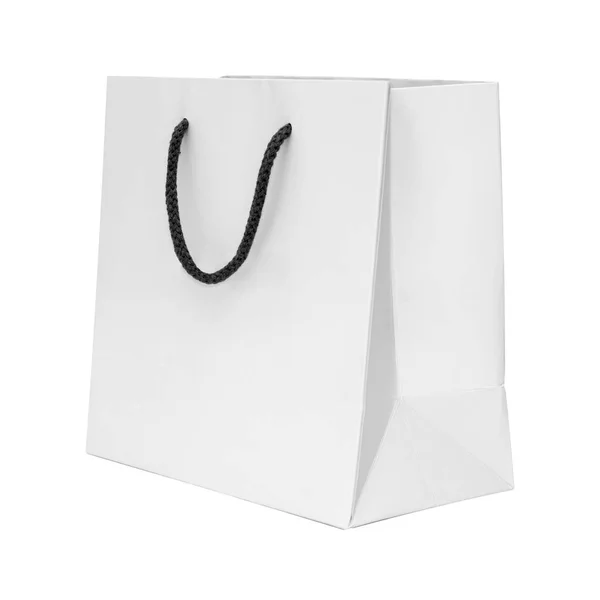 White Paper Bag Isolated White Background — Stock Photo, Image