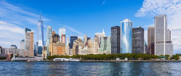 Vista Panorámica Del Horizonte Manhattan Nueva York Estados Unidos Edificios — Foto de Stock