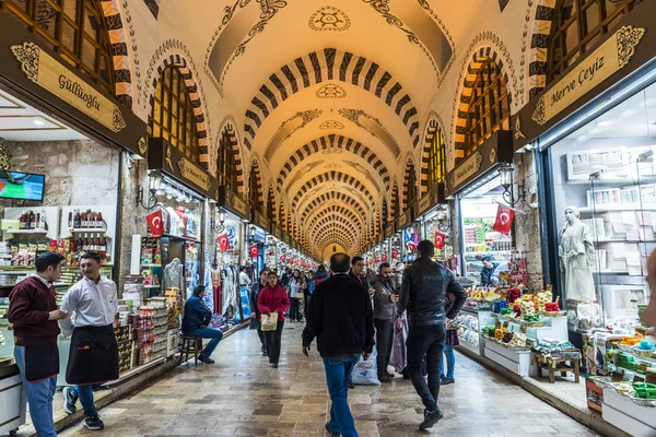 Istanbul Turkey December 2018 Egyptian Bazaar Spice Bazaar Turkish Misir — Stock Photo, Image