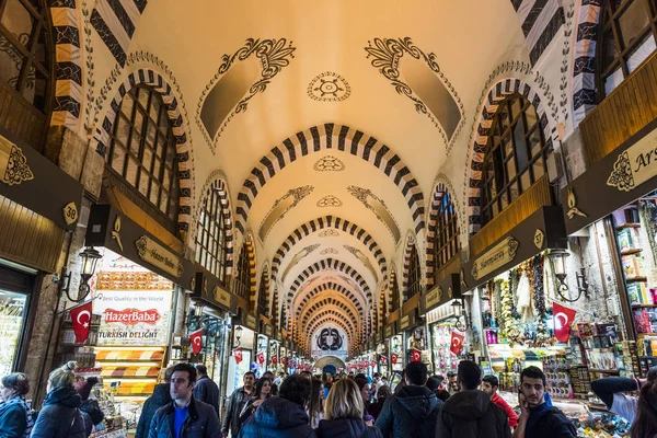 Istanbul Turkiet December 2018 Egyptiska Basaren Eller Spice Bazaar Turkiska — Stockfoto