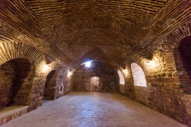 Mor Gabriel Manastırı iç görünümü. Midyat, Mardin, Türkiye. Mor Gabriel Manastırı, dünyada hayatta kalan en eski Süryani Ortodoks manastırıdır.