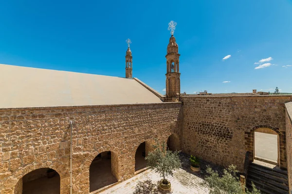 Mor Gabriel Kolostor Midyat Mardin Törökország Mor Gabriel Kolostor Legrégebbi — Stock Fotó