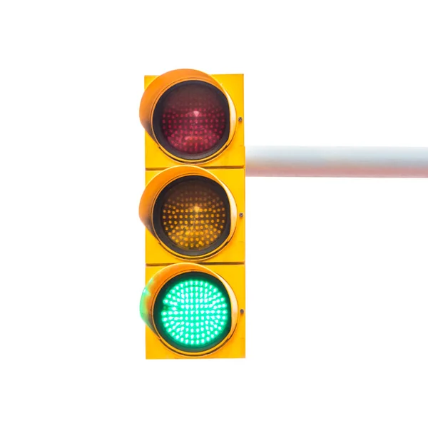 Traffic Light Isolated White — Stock Photo, Image