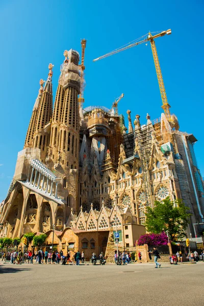 Barcelona Španělsko Května 2016 Sagrada Familia Působivá Katedrála Navržená Gaudím — Stock fotografie