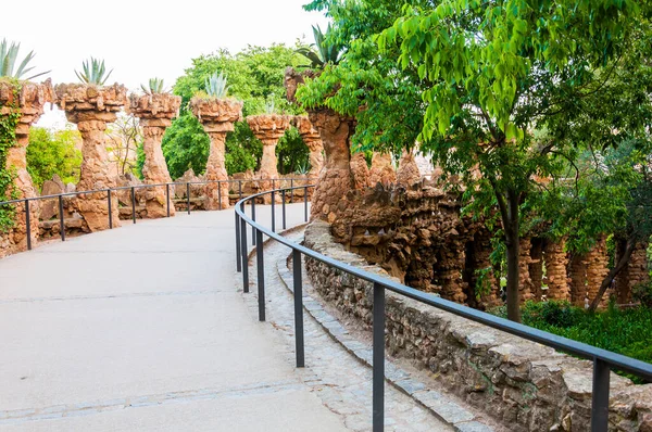 Barcelona España Mayo 2016 Parque Güell Por Arquitecto Gaudí Barcelona — Foto de Stock