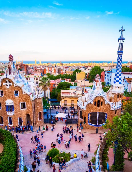 Barcelona Spagna Maggio 2016 Park Guell Dell Architetto Gaudi Barcelonu — Foto Stock