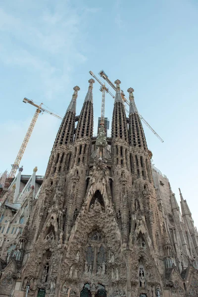 Barcelona Spain Травня 2016 Sagrada Familia Вражаючий Собор Спроектований Гауді — стокове фото