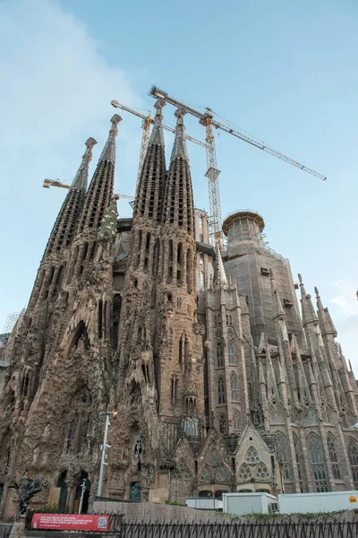 Barcelona Spain Травня 2016 Sagrada Familia Вражаючий Собор Спроектований Гауді — стокове фото