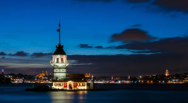 Maiden Tower Istanbul Turkije Kiz Kulesi Uskudar — Stockfoto
