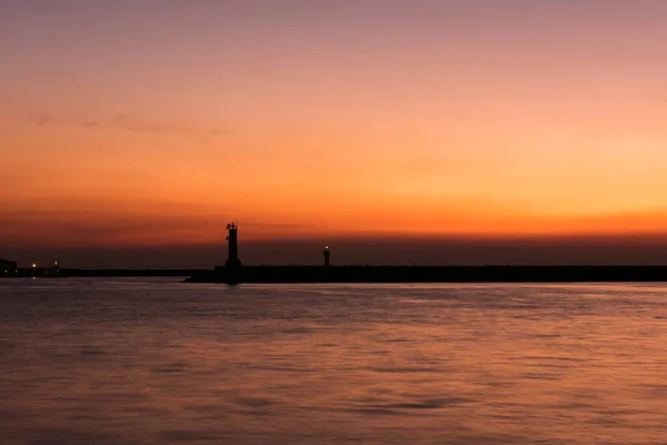 Istanbul silhouette. Sunset view of istanbul, Turkey.