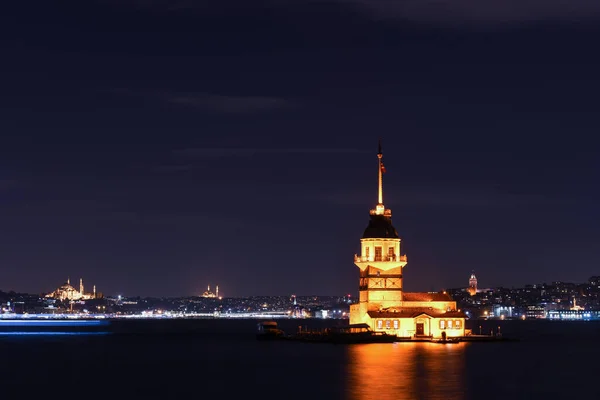 Torre Doncella Estambul Turquía Kiz Kulesi Uskudar —  Fotos de Stock