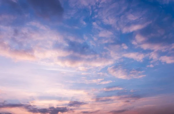 Beautiful sunset cloudy sky.