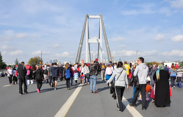 Istanbul Vodafone Стамбульський Марафон Дійсно Міжконтинентальна Унікальна Подія Листопада 2015 — стокове фото