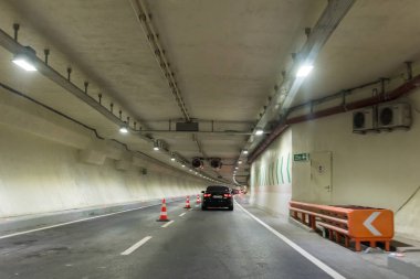 ISTANBUL - 25 Aralık 2016: Avrasya Tüneli (Avrasya Tuneli) veya İstanbul Boğazı Tüneli Geçiş Projesi. Asya ve Avrupa 'yı birbirine bağlayan bir tünel. Tünel 20 Aralık 2016 'da açıldı.