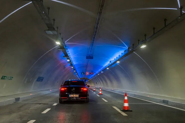 伊斯坦布尔 2016年12月25日 欧亚隧道 Avrasya Tuneli 或伊斯坦布尔博斯普鲁斯海峡隧道过渡项目 是连接亚洲和欧洲的隧道 隧道于2016年12月20日开放 — 图库照片