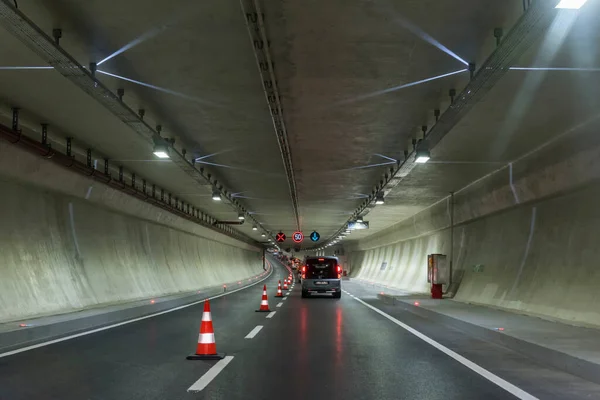 伊斯坦布尔 2016年12月25日 欧亚隧道 Avrasya Tuneli 或伊斯坦布尔博斯普鲁斯海峡隧道过渡项目 是连接亚洲和欧洲的隧道 隧道于2016年12月20日开放 — 图库照片