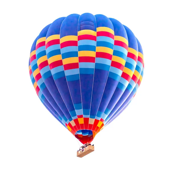 Αερόστατο Θερμού Αέρα Απομονωμένο Λευκό Φόντο — Φωτογραφία Αρχείου