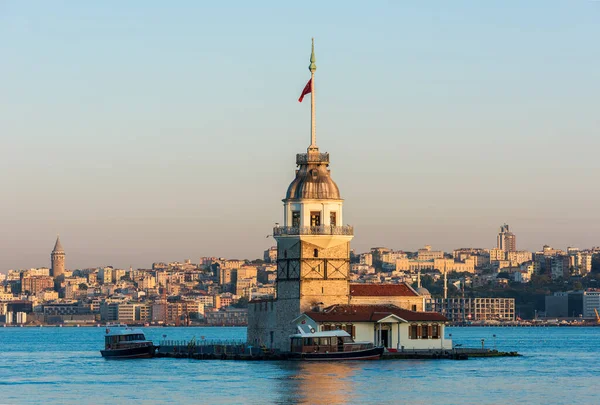 Torre Donzela Istambul Turquia Kiz Kulesi Uskudar — Fotografia de Stock