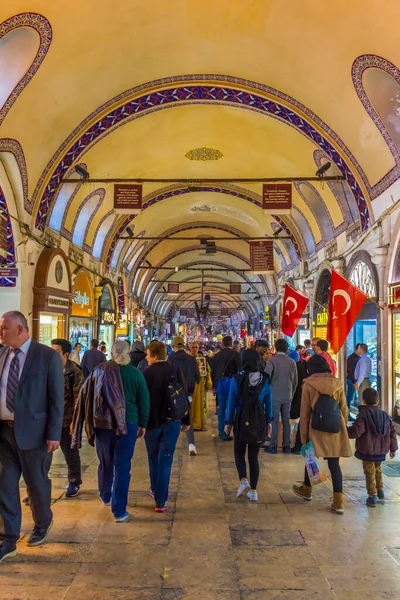 Istanbul Turquia Dezembro 2017 Pessoas Que Fazem Compras Grand Bazar — Fotografia de Stock