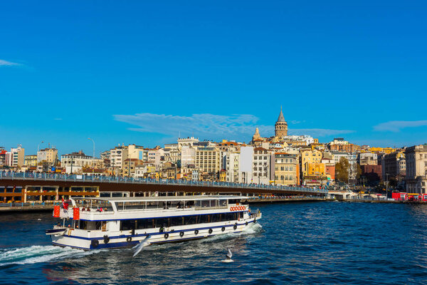 СТАМБУЛ, ТУРЦИЯ - 2 ДЕКАБРЯ 2017 г.: Галатская башня. Стамбул, Турция
.