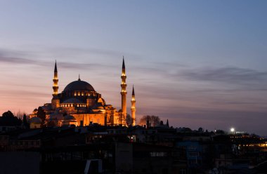 İSTANBUL, TURKEY - 22 Şubat 2016: Süleyman Camii (Süleyman Camisi), İstanbul, Türkiye