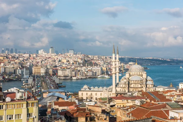 Stanbul Turkey Şubat 2016 Stanbul Panoramik Manzarası Galata Kulesi Galata — Stok fotoğraf