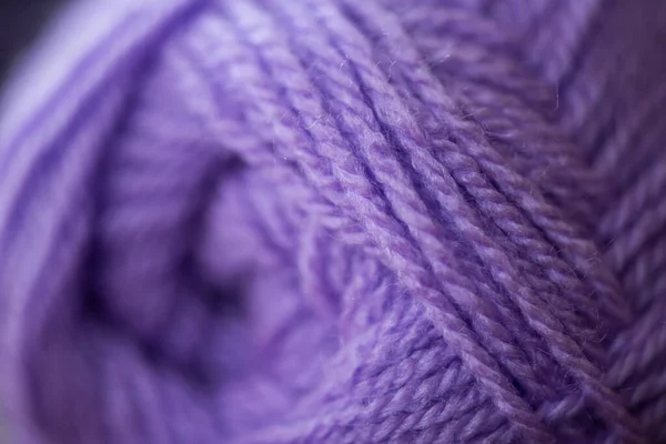 Purple Woolen Spun Yarns Texture — Stock Photo, Image