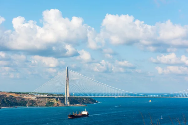 Yavuz Sultan Selim Brücke Istanbul Türkei Brücke Über Den Bosporus — Stockfoto