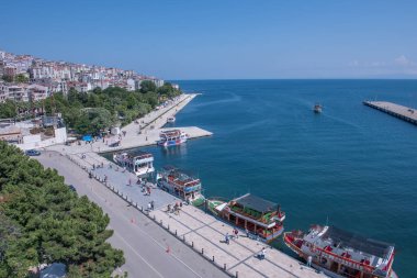 SINOP, TURKEY - 5 HAZİRAN 2016 SINOP ŞEHRİ. Sinop, Türkiye 'nin en kuzeyindeki şehir. Sinop ili, Türkiye 'nin Karadeniz kıyısında bir ildir..