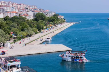 SINOP, TURKEY - 5 HAZİRAN 2016 SINOP ŞEHRİ. Sinop, Türkiye 'nin en kuzeyindeki şehir. Sinop ili, Türkiye 'nin Karadeniz kıyısında bir ildir..