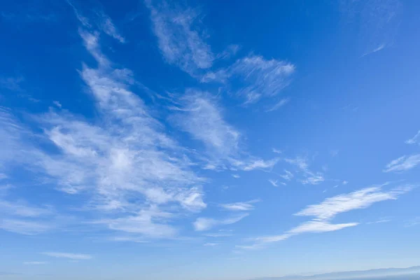 Céu Azul Com Belas Nuvens Tempo Bonito — Fotografia de Stock