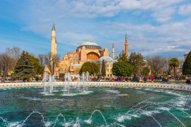 Ayasofya (Ayasofya). İstanbul, Türkiye 'de güzel Ayasofya manzarası.