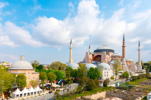 Hagia Sophia, Ayasofya. Hagia Sophia is the famous historical building of the Istanbul. Turkey.