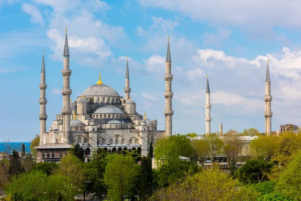 Stanbul Daki Mavi Cami Sultanahmet Camii Stanbul Sadece Altı Minareli — Stok fotoğraf