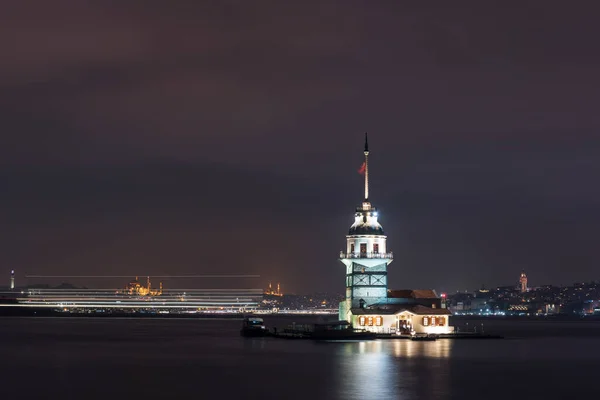 Stanbul Türkiye Deki Bakire Kulesi Kiz Kulesi Uskudar — Stok fotoğraf