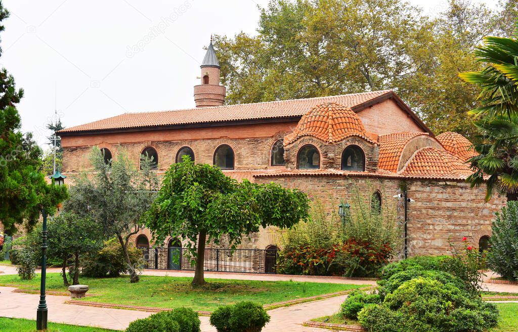 IZNIK HAGIA SOPHIA MOSQUE (Iznik Ayasofya Orhan Camii). Historical old Byzantine church. First built as a church, It was converted to a mosque. Iznik, Bursa, Turkey.