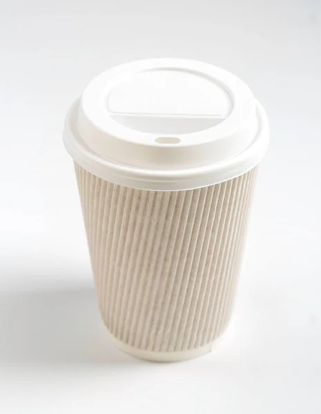 White Paper Cup on a white background.