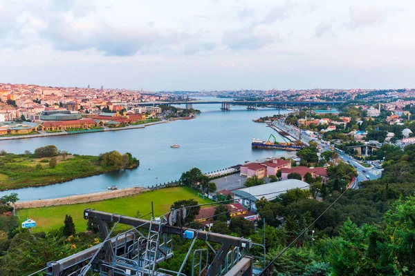 Istanbul Turkey Ağustos 2018 Pierre Loti Hill Den Golden Horn — Stok fotoğraf