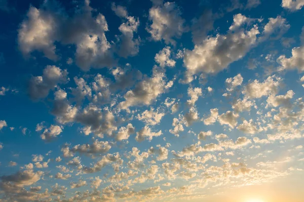 Céu Pôr Sol Bonito Céu Nublado Nascer Sol — Fotografia de Stock