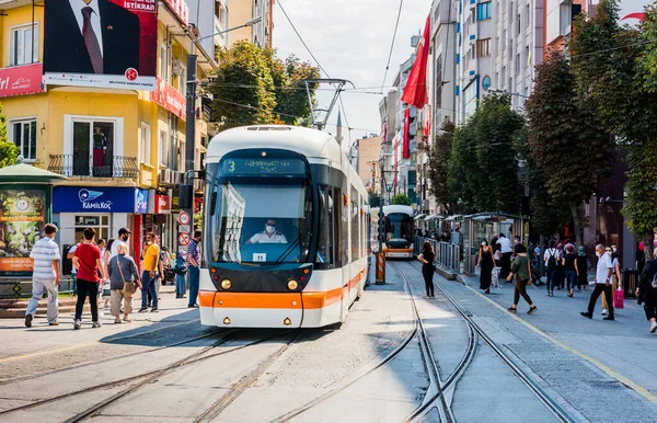Eskisehir Turkey Eylül 2020 Eskisehir Tramvay Modern Şehir Anadolu Nun — Stok fotoğraf