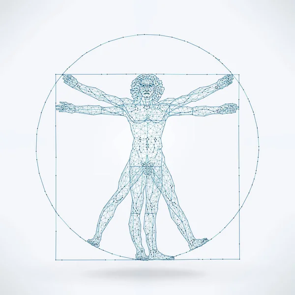 Homme Viturvien Concept Fil Métallique — Image vectorielle