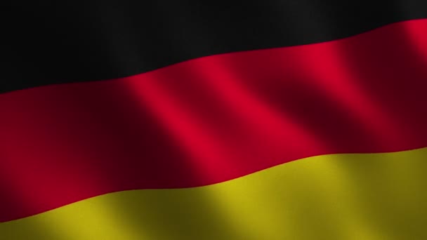 Флаг Германии Размахивающий Абстрактный Фон Цикл Анимации Графика Движения — стоковое видео